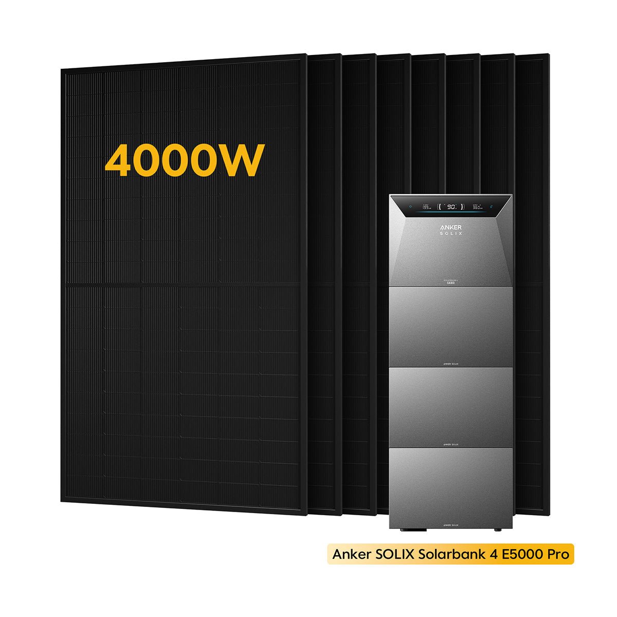 Anker SOLIX Solarbank 4 E5000 Pro - Kit 4.000Wp con Accumulo Espandibile - ADIGE ENERGY SYSTEMS