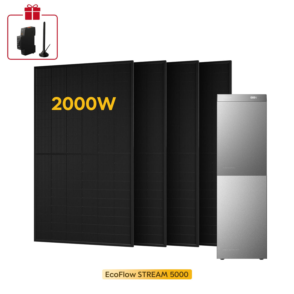EcoFlow Stream 5000 con 4 pannelli 500W - 10kWh