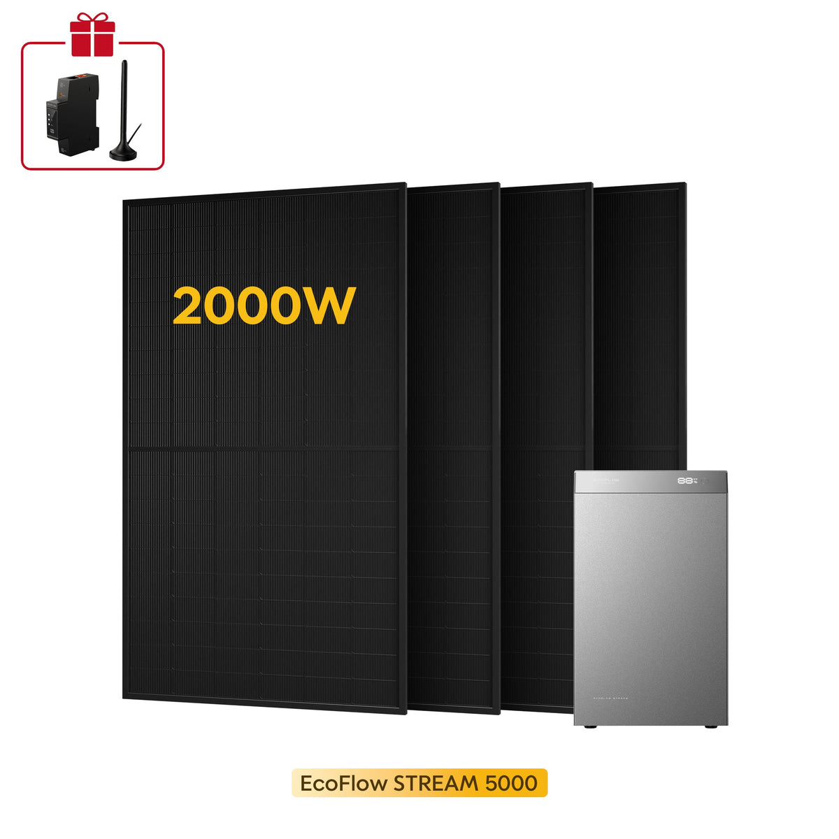 EcoFlow Stream 5000 con 4 pannelli 500W - 5kWh