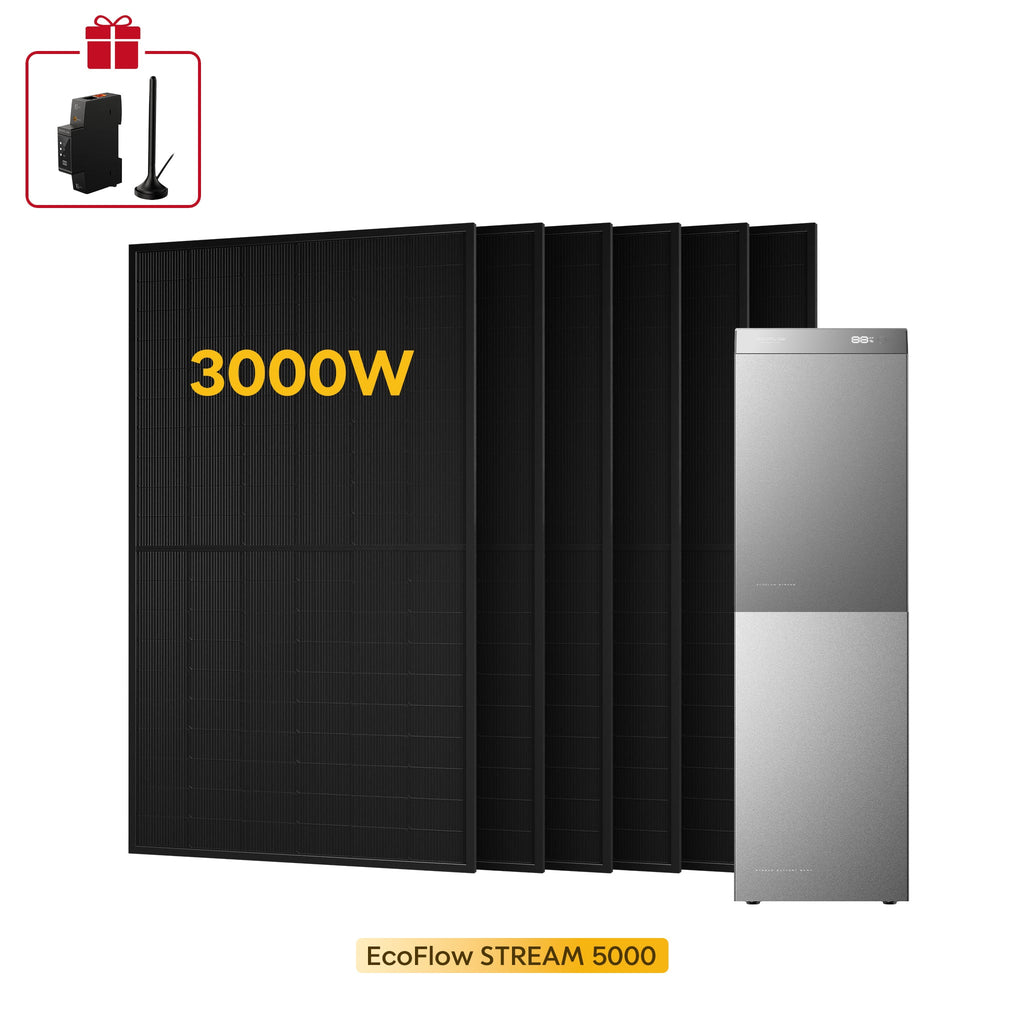EcoFlow Stream 5000 con 6 pannelli 500W - 10kWh
