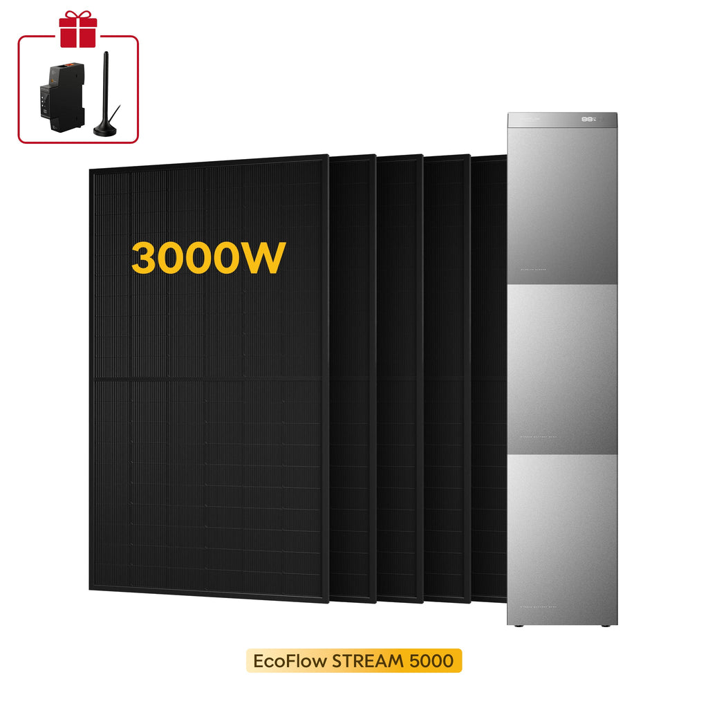 EcoFlow Stream 5000 con 6 pannelli 500W - 15kWh