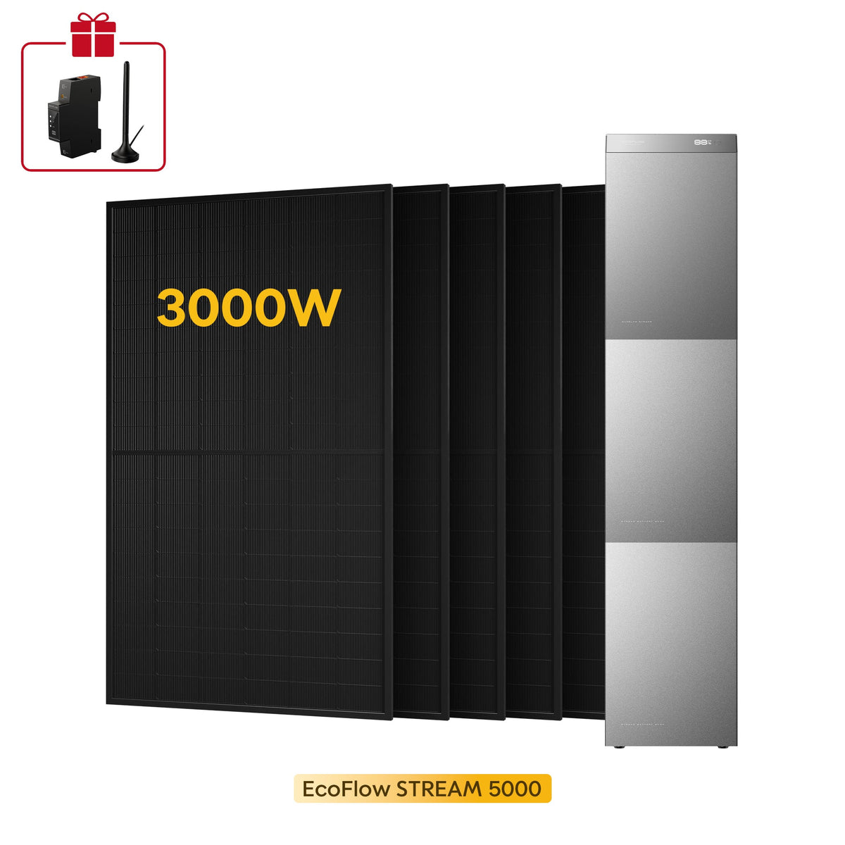 EcoFlow Stream 5000 con 6 pannelli 500W - 15kWh