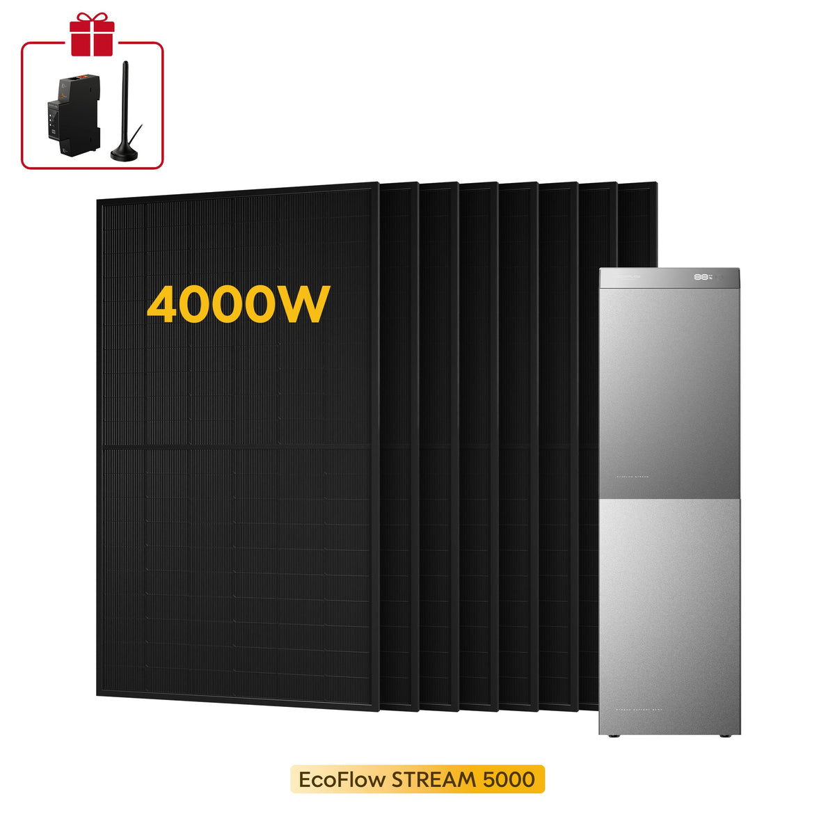 EcoFlow Stream 5000 con 8 pannelli 500W - 10kWh