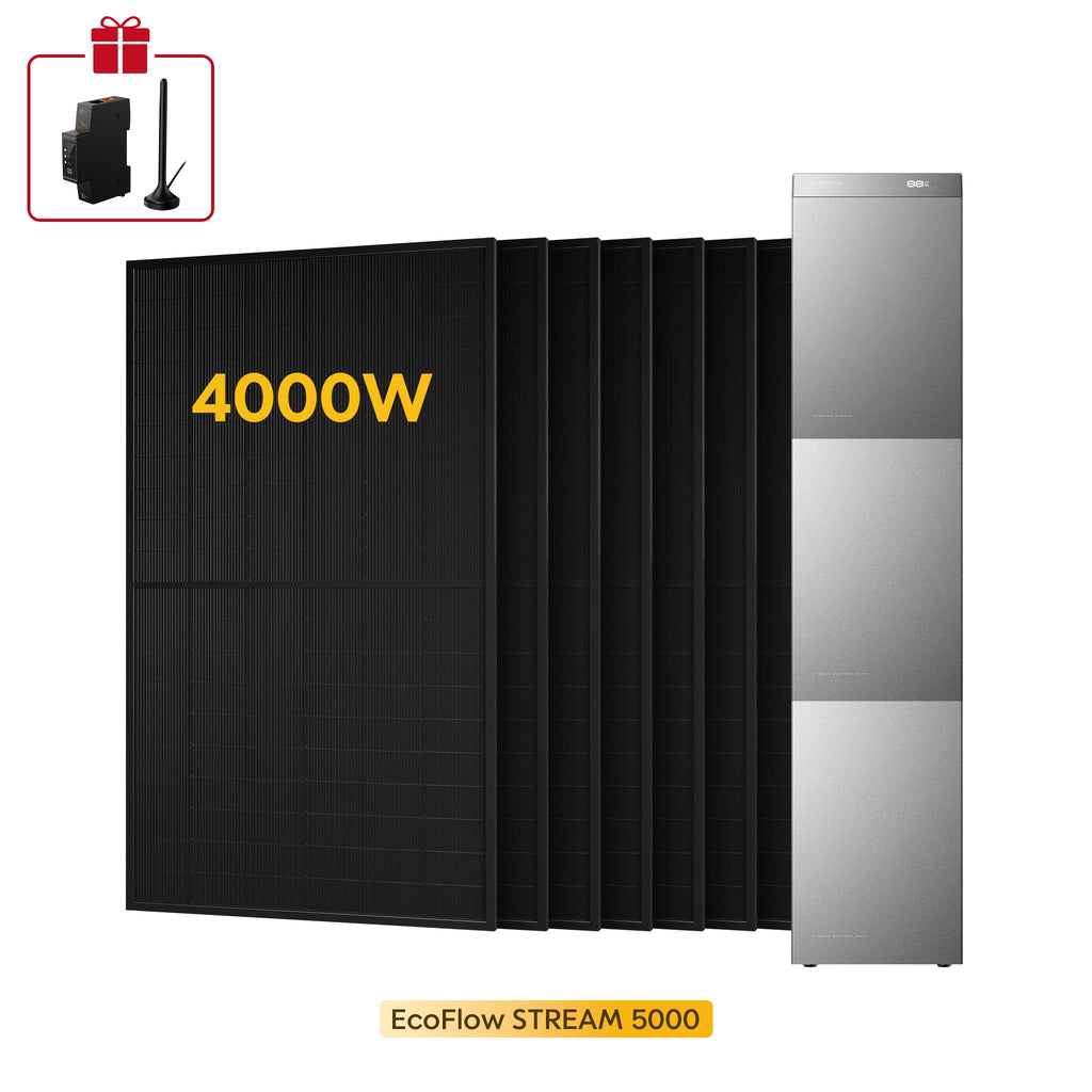 EcoFlow Stream 5000 con 8 pannelli 500W - 15kWh