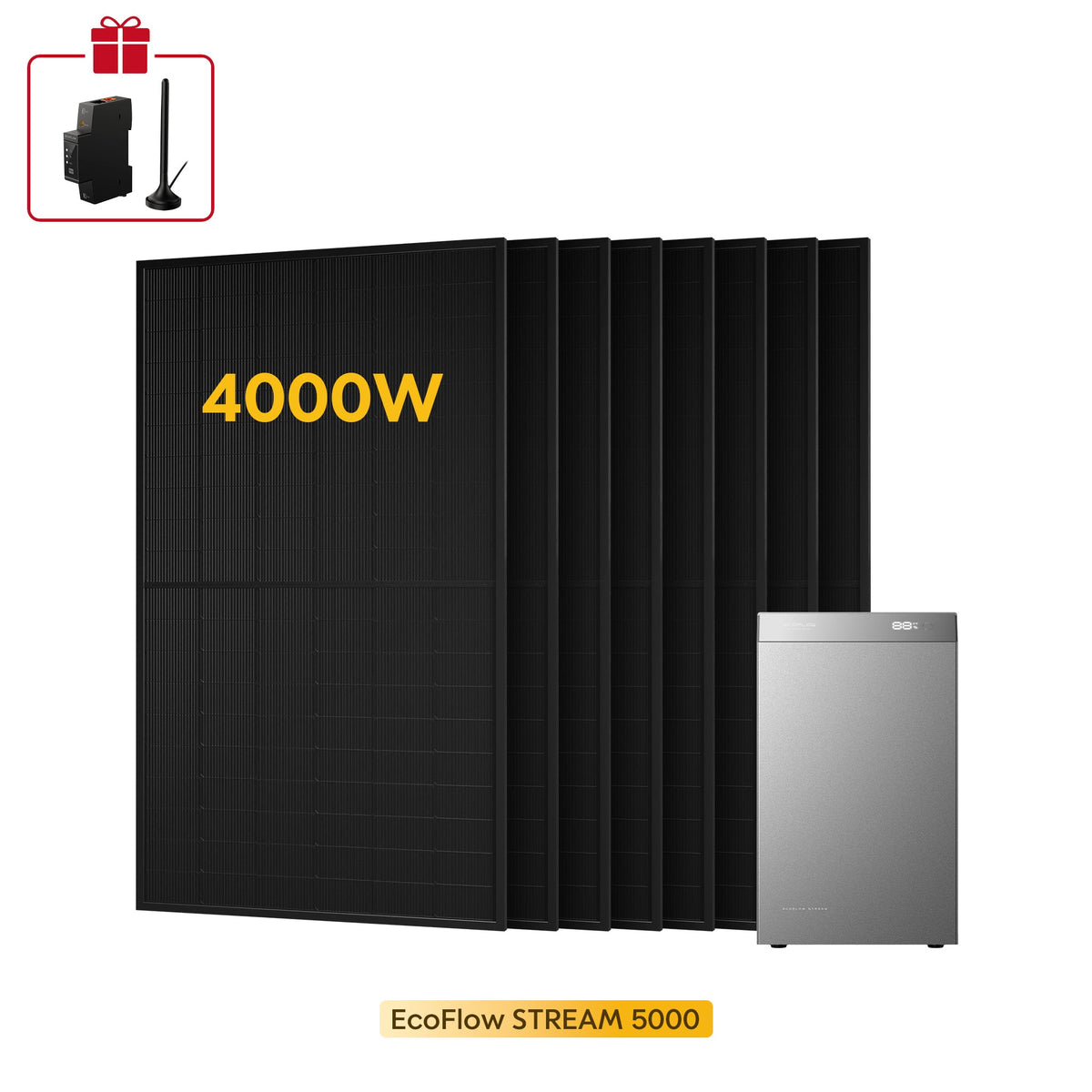 EcoFlow Stream 5000 con 8 pannelli 500W - 5kWh
