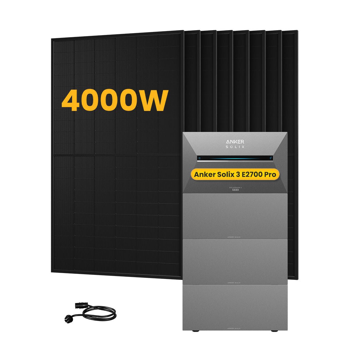 Anker SOLIX Solarbank 3 E2700 Pro - Kit 4.000Wp con Accumulo Espandibile - ADIGE ENERGY SYSTEMS