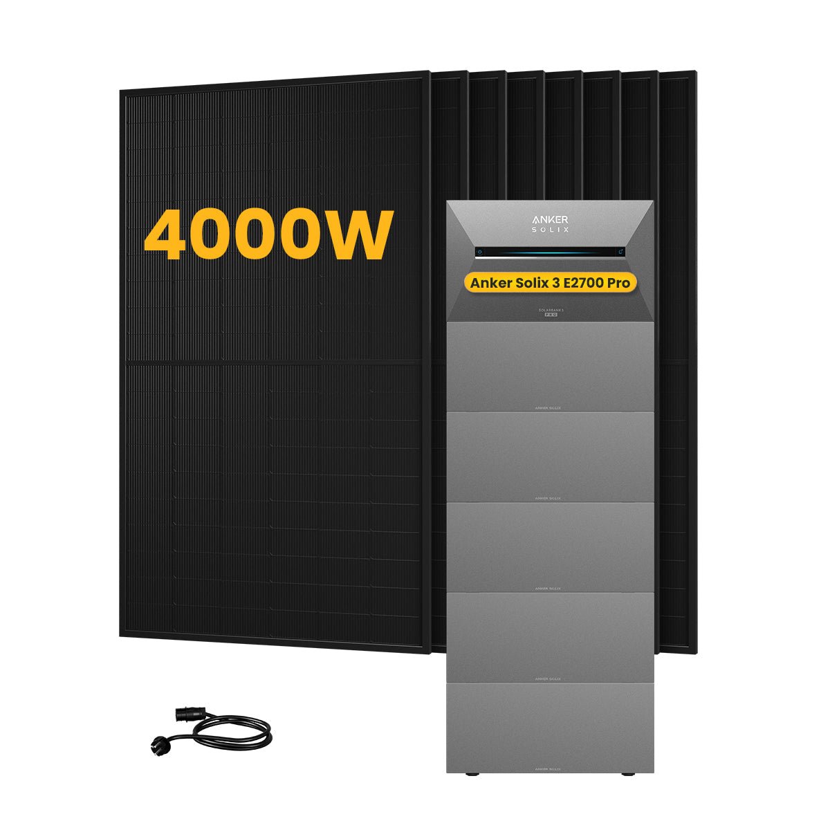 Anker SOLIX Solarbank 3 E2700 Pro - Kit 4.000Wp con Accumulo Espandibile - ADIGE ENERGY SYSTEMS
