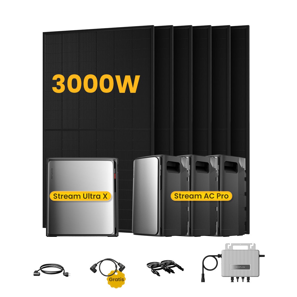 EcoFlow Stream Ultra X - Kit 3.000Wp con Accumulo Espandibile - ADIGE ENERGY SYSTEMS