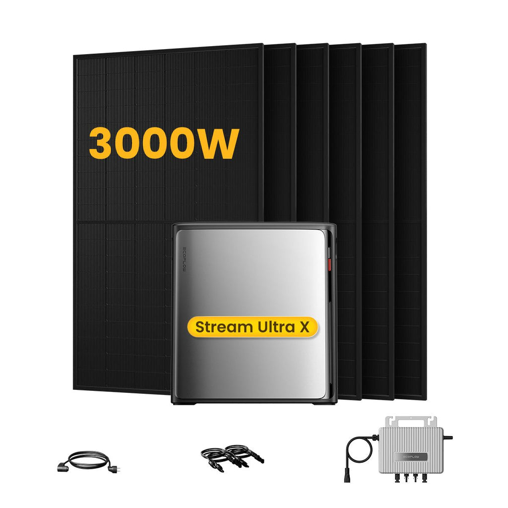 EcoFlow Stream Ultra X - Kit 3.000Wp con Accumulo Espandibile - ADIGE ENERGY SYSTEMS