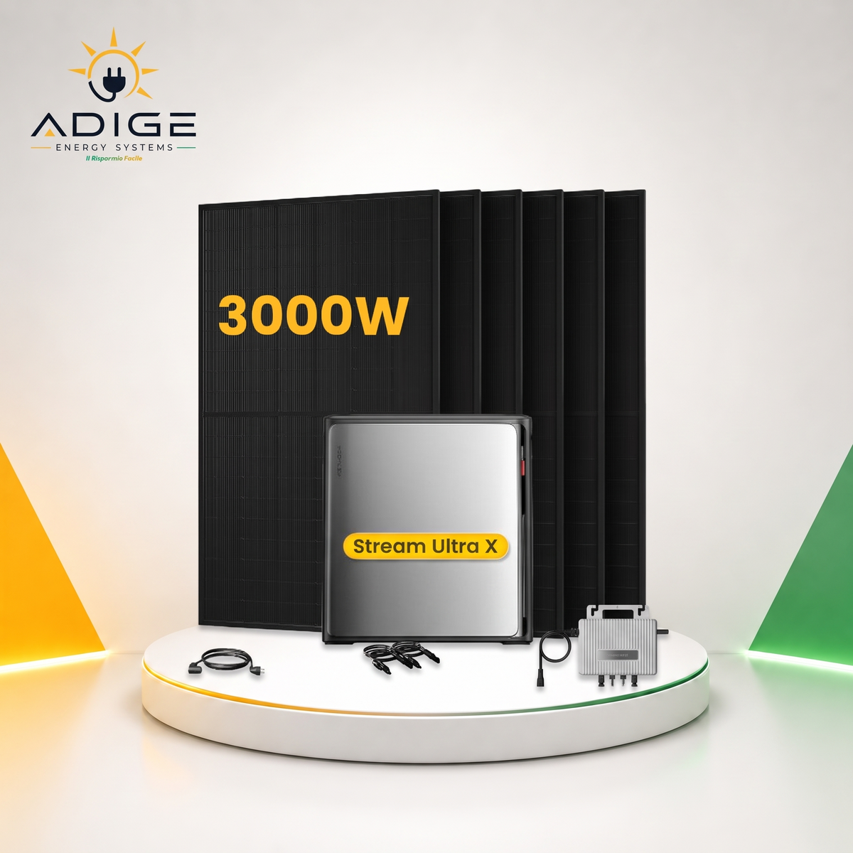 EcoFlow Stream Ultra X - Kit 3.000Wp con Accumulo Espandibile