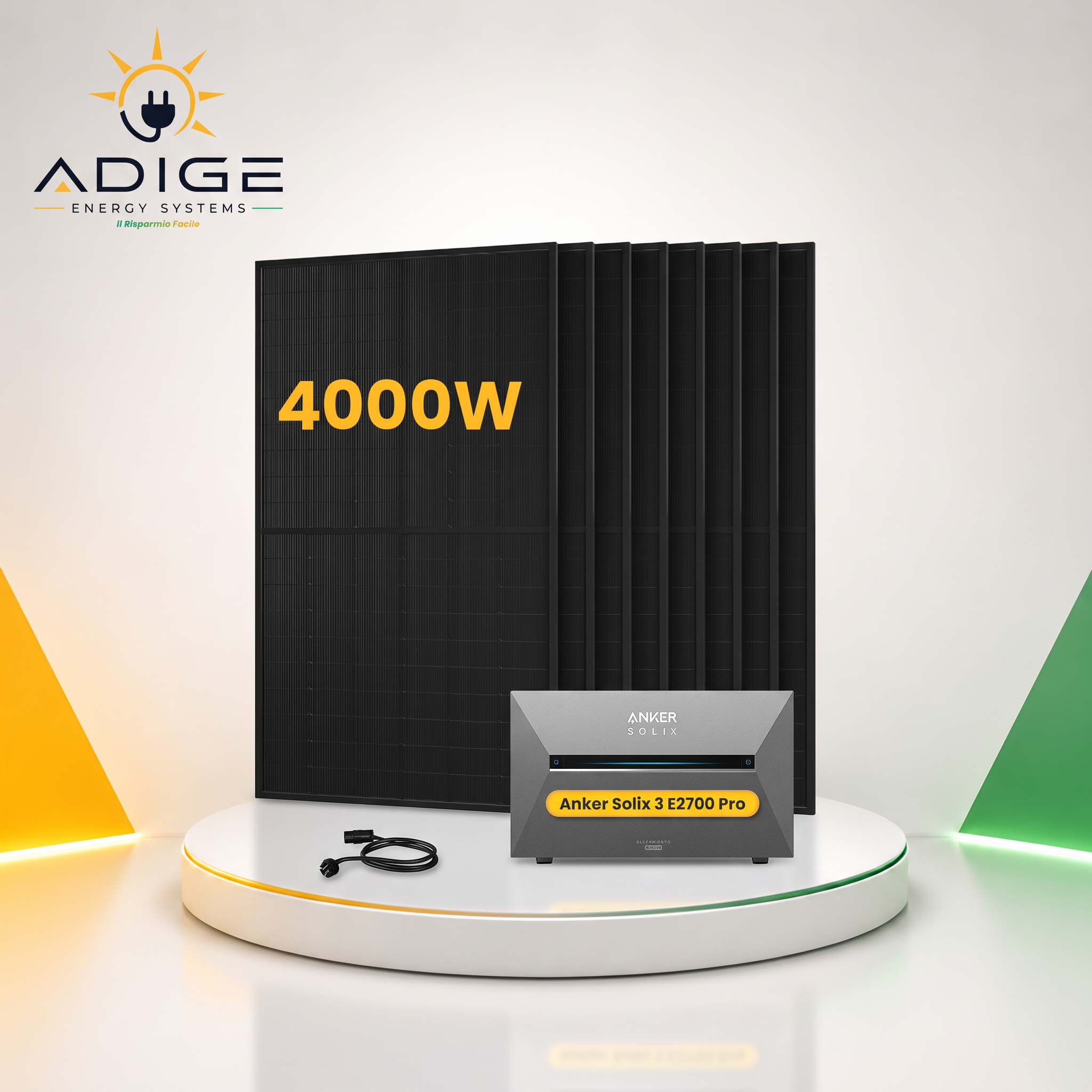 Anker SOLIX Solarbank 3 E2700 Pro - Kit 4.000Wp con Accumulo Espandibile