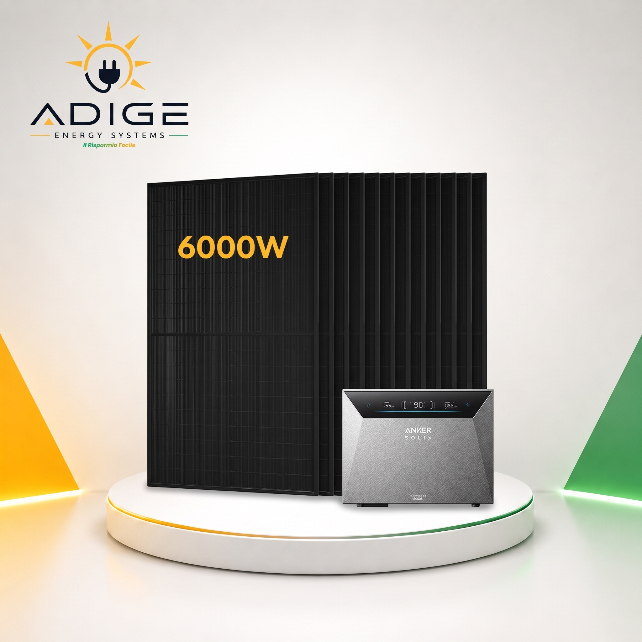 Anker SOLIX Solarbank 4 E5000 Pro - Kit 6.000Wp con Accumulo Espandibile