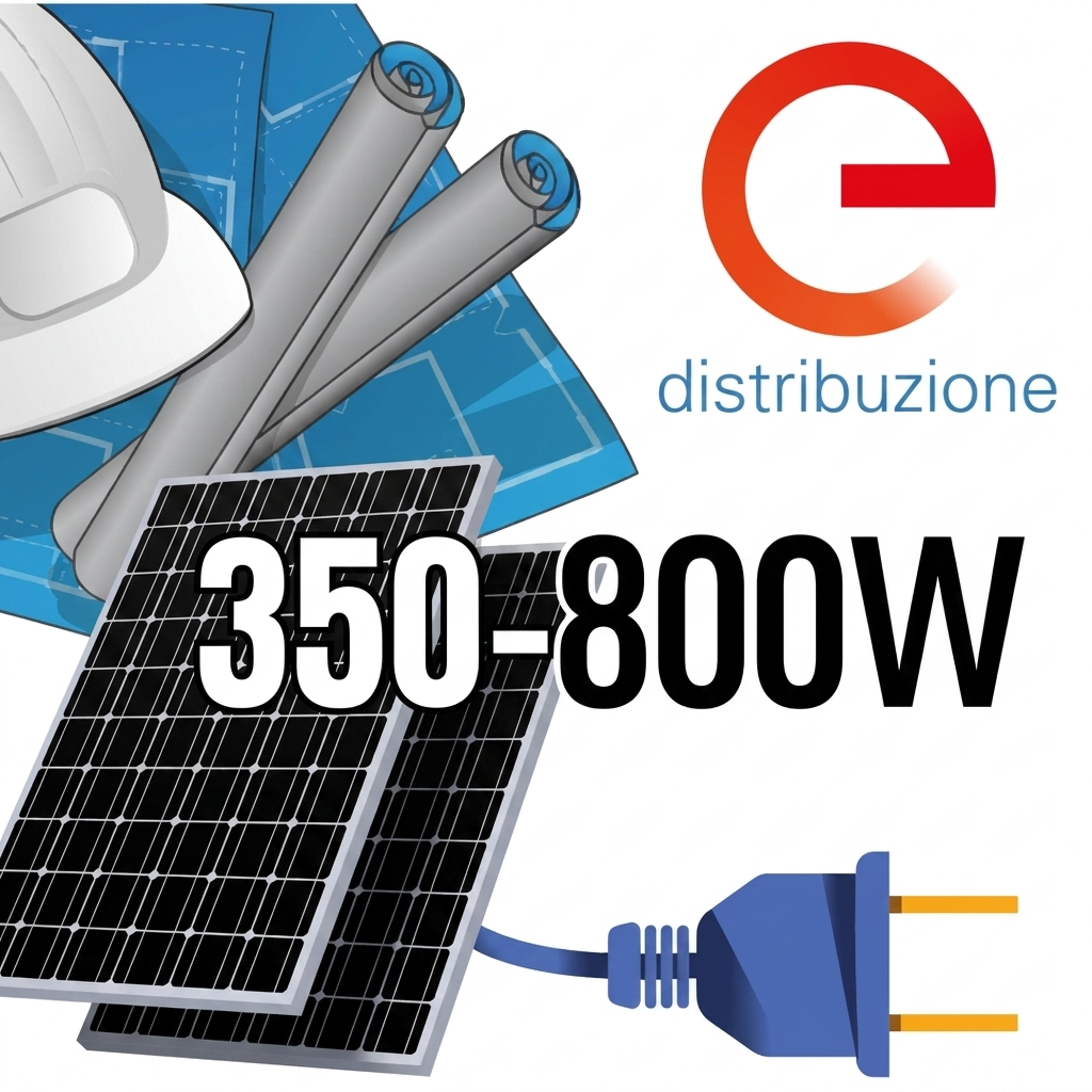 Iter Connessione Mini Fotovoltaico 350-800W E-DISTRIBUZIONE